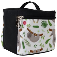 Seamless Pattern With Cute Sloths Make Up Travel Bag (big) by Bedest