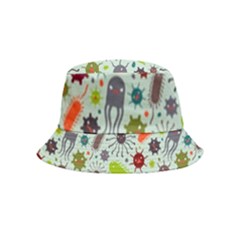 Seamless Pattern With Viruses Inside Out Bucket Hat (kids) by Bedest