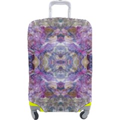 Abstract Pebbles Iv Luggage Cover (large) by kaleidomarblingart