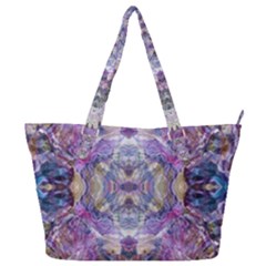 Abstract Pebbles Iv Full Print Shoulder Bag by kaleidomarblingart