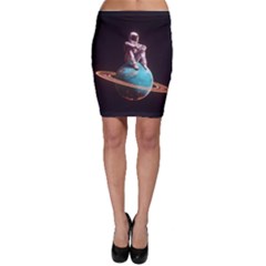 Stuck On Saturn Astronaut Planet Space Bodycon Skirt