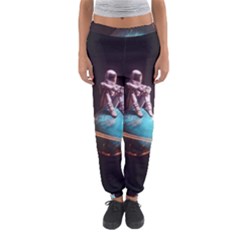 Stuck On Saturn Astronaut Planet Space Women s Jogger Sweatpants by Cendanart