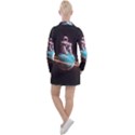 Stuck On Saturn Astronaut Planet Space Women s Long Sleeve Casual Dress View2