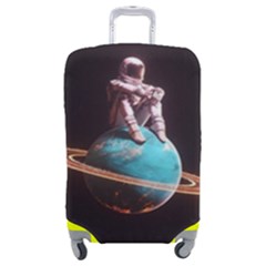 Stuck On Saturn Astronaut Planet Space Luggage Cover (medium) by Cendanart