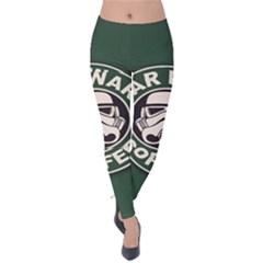 Stormtrooper Coffee Velvet Leggings by Cendanart