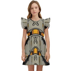 Stormtrooper Kids  Winged Sleeve Dress by Cendanart