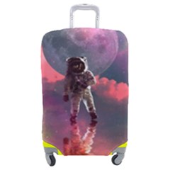 Aesthetic Astronautics Atmosphere Blue Clouds Cosmos Fantasy Galaxy Luggage Cover (medium) by Cendanart