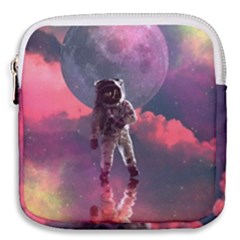 Aesthetic Astronautics Atmosphere Blue Clouds Cosmos Fantasy Galaxy Mini Square Pouch by Cendanart