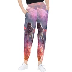 Aesthetic Astronautics Atmosphere Blue Clouds Cosmos Fantasy Galaxy Women s Tapered Pants by Cendanart