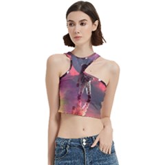 Aesthetic Astronautics Atmosphere Blue Clouds Cosmos Fantasy Galaxy Cut Out Top by Cendanart