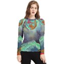 Psychedelic Universe Color Moon Planet Space Women s Long Sleeve Rash Guard View1