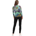 Psychedelic Universe Color Moon Planet Space Women s Long Sleeve Rash Guard View2