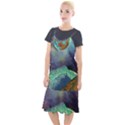 Psychedelic Universe Color Moon Planet Space Camis Fishtail Dress View1