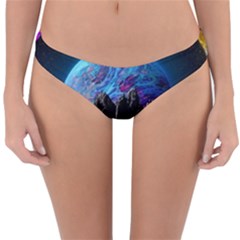 Aesthetic Psychedelic Drawings Art Acid Space Reversible Hipster Bikini Bottoms by Cendanart