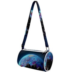 Aesthetic Psychedelic Drawings Art Acid Space Mini Cylinder Bag by Cendanart