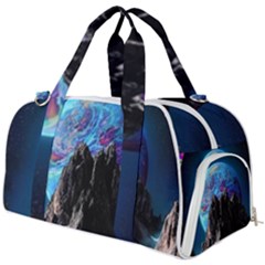 Aesthetic Psychedelic Drawings Art Acid Space Burner Gym Duffel Bag by Cendanart