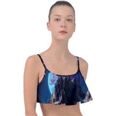 Aesthetic Psychedelic Drawings Art Acid Space Frill Bikini Top by Cendanart