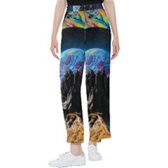 Aesthetic Psychedelic Drawings Art Acid Space Women s Pants  by Cendanart