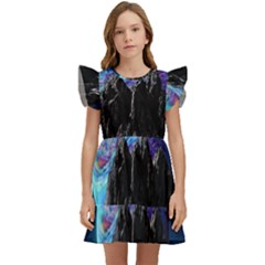 Aesthetic Psychedelic Drawings Art Acid Space Kids  Winged Sleeve Dress by Cendanart