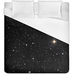 Sky Black Star Night Space Edge Super Dark Universe Duvet Cover (king Size) by Cendanart