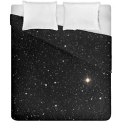 Sky Black Star Night Space Edge Super Dark Universe Duvet Cover Double Side (california King Size) by Cendanart