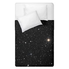 Sky Black Star Night Space Edge Super Dark Universe Duvet Cover Double Side (single Size) by Cendanart