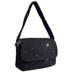 Sky Black Star Night Space Edge Super Dark Universe Courier Bag by Cendanart