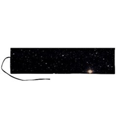 Sky Black Star Night Space Edge Super Dark Universe Roll Up Canvas Pencil Holder (l) by Cendanart