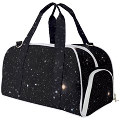 Sky Black Star Night Space Edge Super Dark Universe Burner Gym Duffel Bag by Cendanart