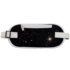 Sky Black Star Night Space Edge Super Dark Universe Rounded Waist Pouch by Cendanart