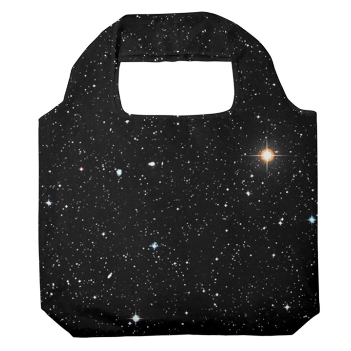 Sky Black Star Night Space Edge Super Dark Universe Premium Foldable Grocery Recycle Bag