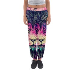 Psychedelic Lion Women s Jogger Sweatpants by Cendanart