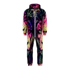 Psychedelic Lion Hooded Jumpsuit (kids) by Cendanart