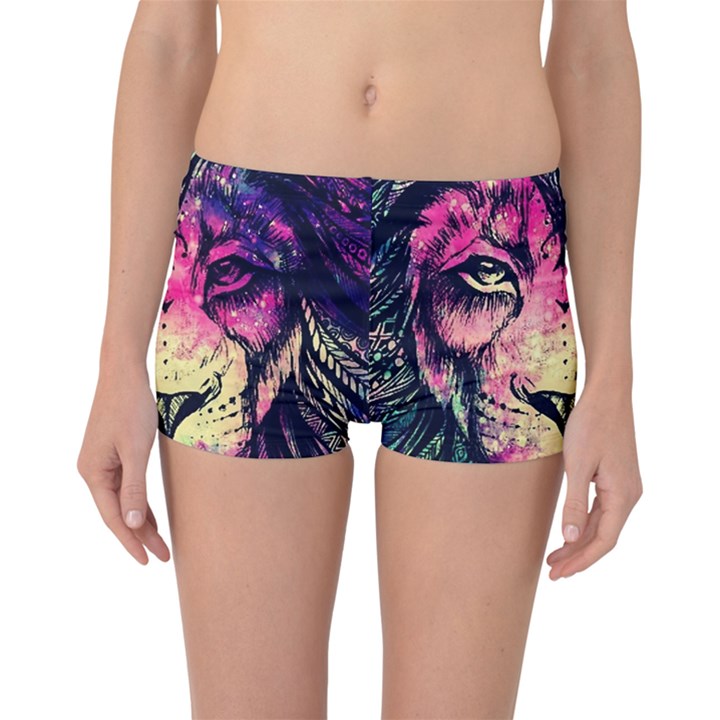 Psychedelic Lion Boyleg Bikini Bottoms