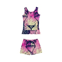 Psychedelic Lion Kids  Boyleg Swimsuit by Cendanart