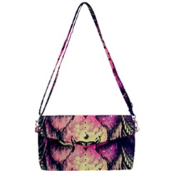 Psychedelic Lion Removable Strap Clutch Bag by Cendanart