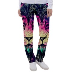 Psychedelic Lion Women s Casual Pants by Cendanart