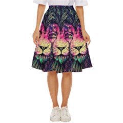 Psychedelic Lion Classic Short Skirt by Cendanart