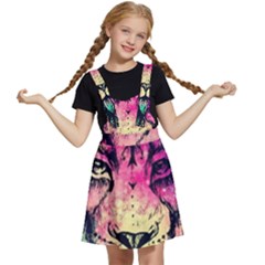 Psychedelic Lion Kids  Apron Dress by Cendanart