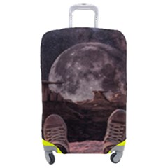 In The Cosmos Moon Sci-fi Space Sky Luggage Cover (medium) by Cendanart