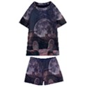 In The Cosmos Moon Sci-fi Space Sky Kids  Swim T-Shirt and Shorts Set View1