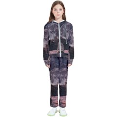 In The Cosmos Moon Sci-fi Space Sky Kids  Tracksuit by Cendanart