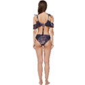 In The Cosmos Moon Sci-fi Space Sky Ruffle Edge Tie Up Bikini Set	 View4