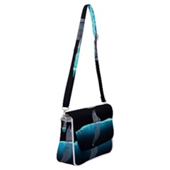 Dolphin Moon Water Shoulder Bag With Back Zipper by Ndabl3x