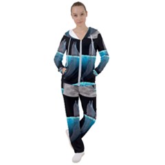 Dolphin Moon Water Women s Tracksuit by Ndabl3x