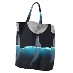 Dolphin Moon Water Giant Grocery Tote by Ndabl3x