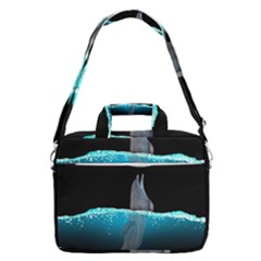 Dolphin Moon Water Macbook Pro 16  Shoulder Laptop Bag by Ndabl3x