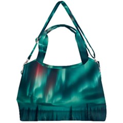 Aurora Borealis Snow Double Compartment Shoulder Bag by Ndabl3x