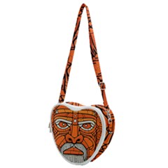 Face Skull Head Art Heart Shoulder Bag by Ndabl3x