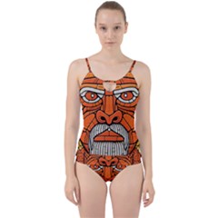 Face Skull Head Art Cut Out Top Tankini Set by Ndabl3x